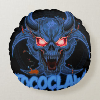Coussins Ronds TOCOCLAWS Biohazard Skeleton : Masque à gaz radioa