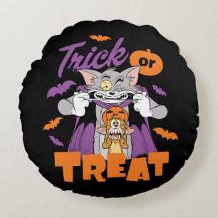 Coussins Ronds Tom & Jerry Trick or Treat