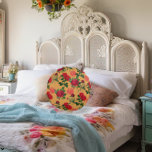 Coussins Ronds Tomato Girl'esthétique Vintage Vegetable Rose or<br><div class="desc">Si vous vivez votre meilleure vie Tomato Girl,  alors ces coussins vintages d'impression de légumes sont parfaits pour votre style de vie tranquille! Avec un rose chic et un motif tomate,  ces coussins sont douillets et chics.</div>