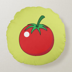 Coussins Ronds Tomato rouge