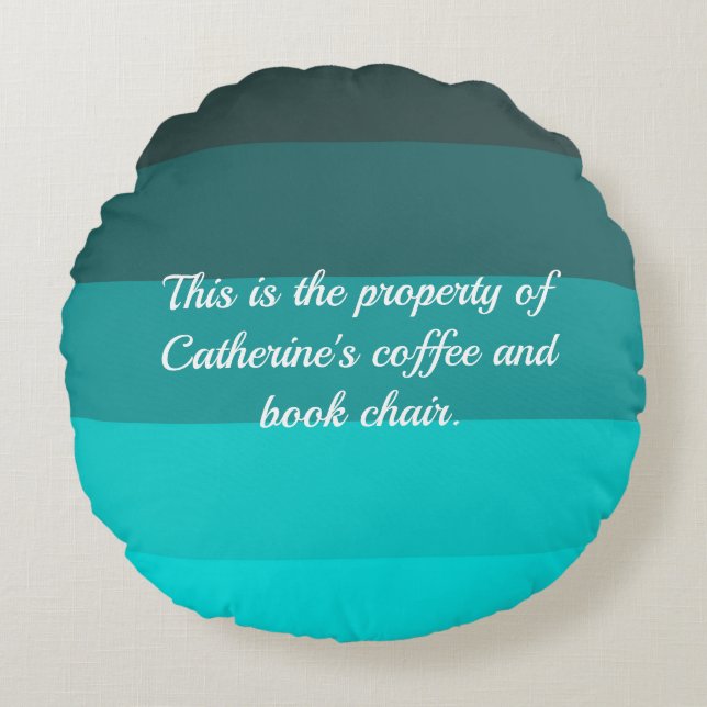 Coussins Ronds Tons Turquoise (Devant)