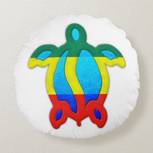 Coussins Ronds Tortue jamaïcaine