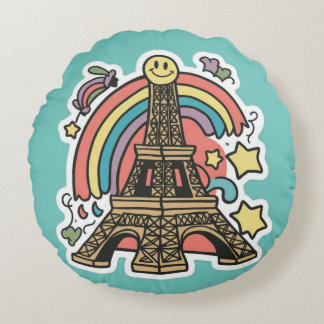 Coussins Ronds Tour Eiffel