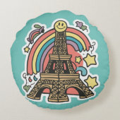Coussins Ronds Tour Eiffel (Dos)
