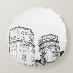 Coussins Ronds Tours d'eau de Grodno en Biélorussie