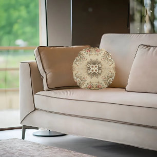 Coussins Ronds Traditions florales du chalet