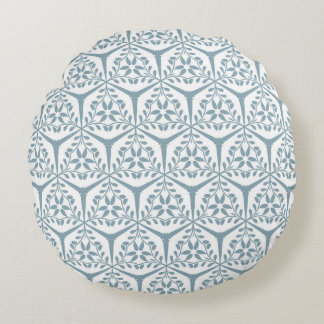 Coussins Ronds Treillis de jardin doré - Brume d'argent