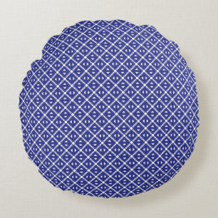 Coussins Ronds Treillis géométrique classique & micro-motif diama