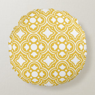 Coussins Ronds Treillis géométrique classique & micro-motif diama