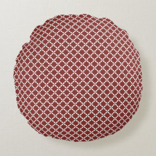 Coussins Ronds Treillis géométrique classique & micro-motif diama
