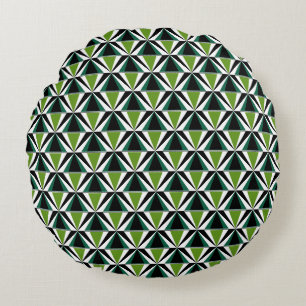 Coussins Ronds Triangles verts