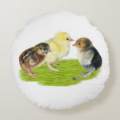 Coussins Ronds Trio de poussins (Dos)