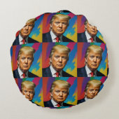 Coussins Ronds Trump, la couleur (Dos)