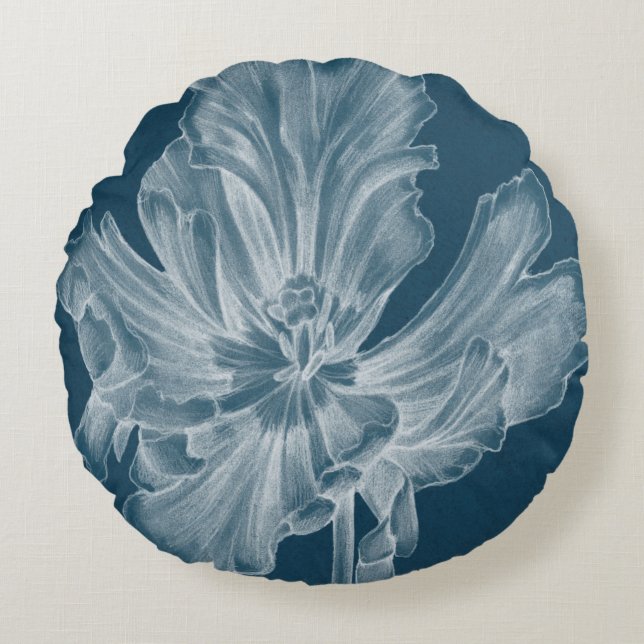 Coussins Ronds Tulipe monochrome II (Devant)
