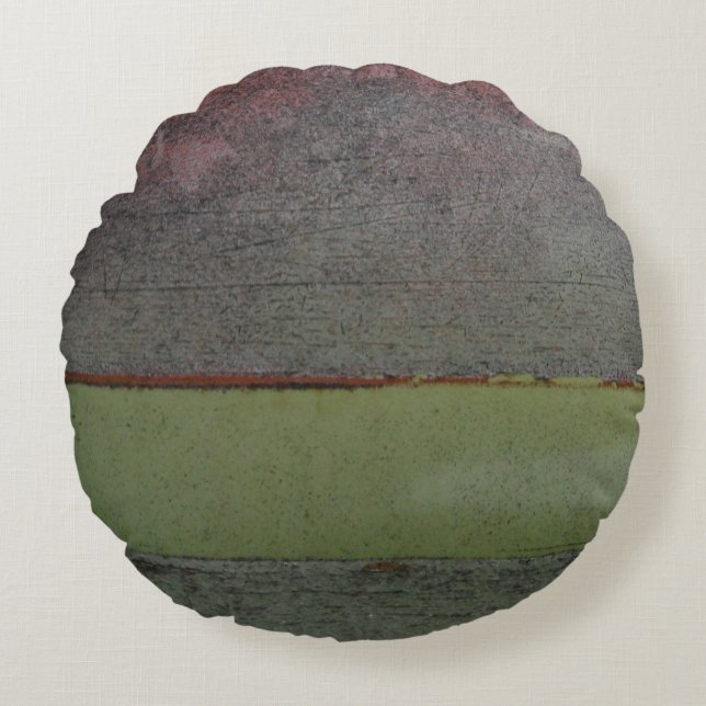 Coussins Ronds Turquoise bleu rose vert rouillé (Devant)