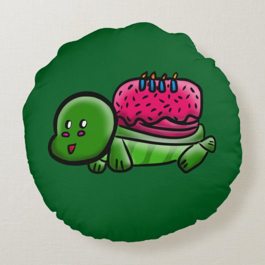 Coussins Ronds Turtle 2 (Dos)