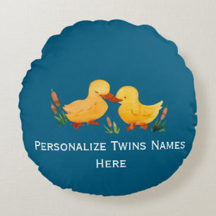 Coussins Ronds Twin Ducklings
