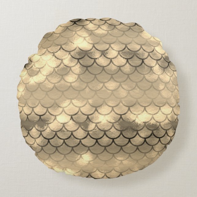 Coussins Ronds Un beau spectre de couleurs sirènes (Devant)