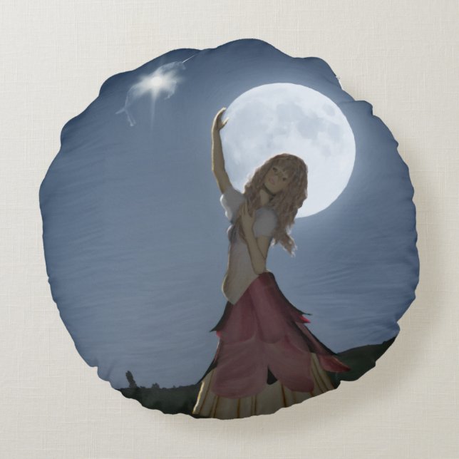 Coussins Ronds Un voeu qui se réalise (Dos)