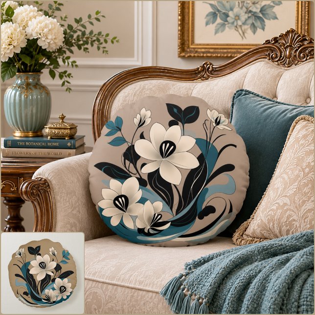 Coussins Ronds Unatum (Unatum Round Pillow (Front & Back)
)
