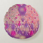 Coussins Ronds une conception d'un arrière - plan pourpre avec de (Devant)