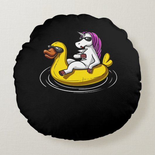Coussins Ronds Unicorn équitation Bain Canard Float Funny Pool Pa (Devant)