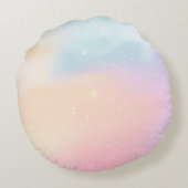 Coussins Ronds Unicorne et fille (Dos)