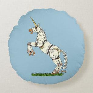 Coussins Ronds Unicorne mécanique