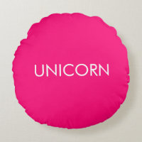 "Unicorne" minimaliste rose chaud fuchsia blanc