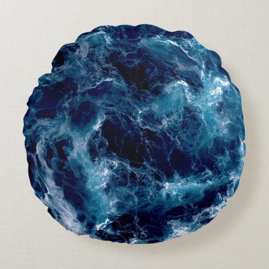 Coussins Ronds Untamed Sea Churn (Devant)