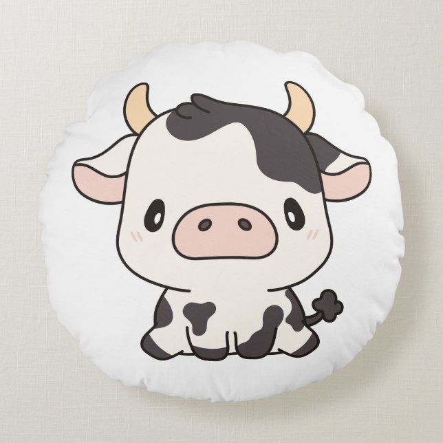 Coussins Ronds Vache 2 (Devant)