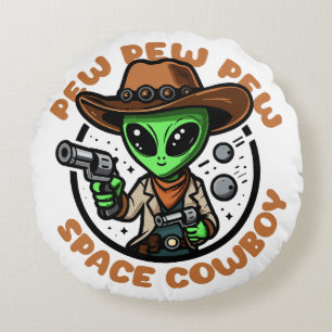 Coussins Ronds Vacher spatial drôle d'alien