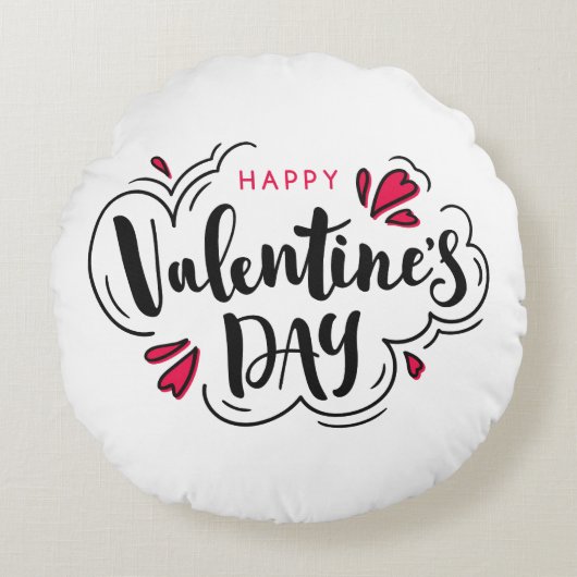 Coussins Ronds Valentine Day Pillow (Devant)