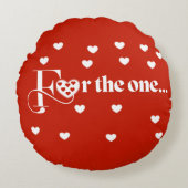 Coussins Ronds Valentines Lance Oreiller (Devant)