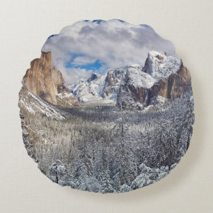 Coussins Ronds Vallée de Yosemite dans la neige