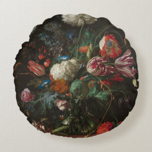 Coussins Ronds Vase des fleurs - Jan Davidsz. de Heem