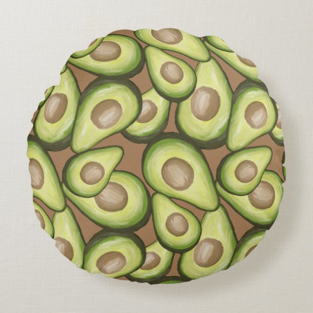 Coussins Ronds Végétal Cuit Gourmet Avacados (Devant)