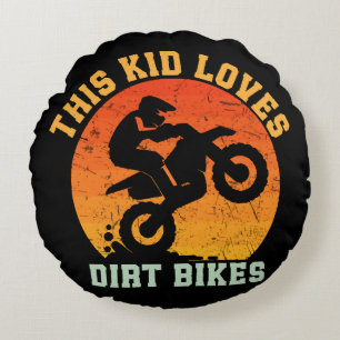 Coussins Ronds Vélo tout terrain drôle pour enfants
