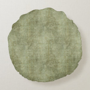 Coussins Ronds Velours Faux - Vert Menthe