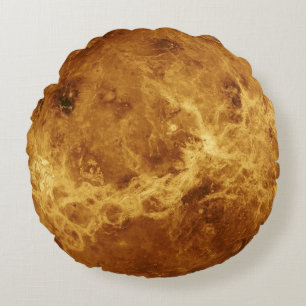 Coussins Ronds Vénus Planet Photo Espace Solaire Système Loisir P