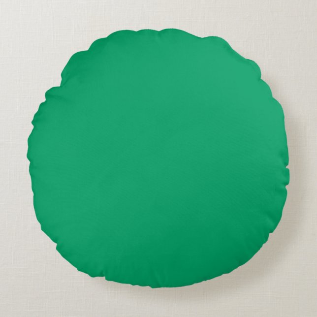 Coussins Ronds Vert brillant solide (Devant)