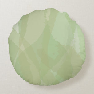 Coussins Ronds Vert, cool, aquarelle tendance motif abstrait