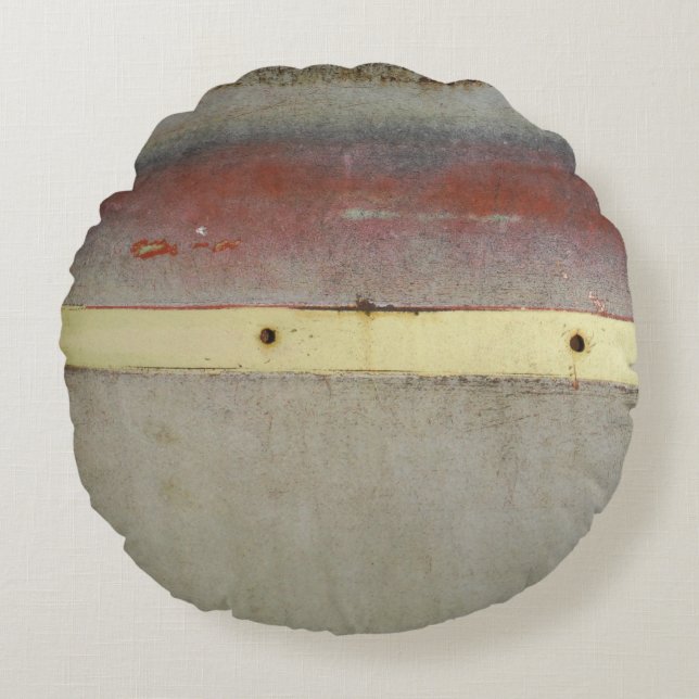 Coussins Ronds Vert, Rouge, Bleu et Jaune rouillé (Devant)