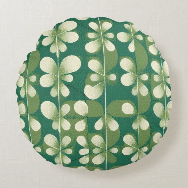 Coussins Ronds Vert trêfle (Devant)