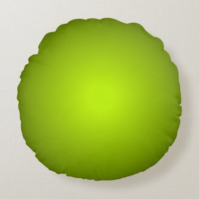 Coussins Ronds Verts Naturels Chauds (Devant)