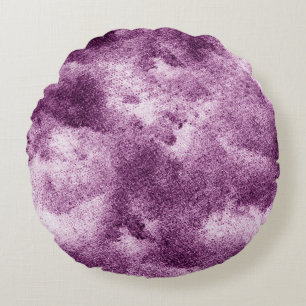 Coussins Ronds vêtement à motifs violet, abstrait, orné, ancien,