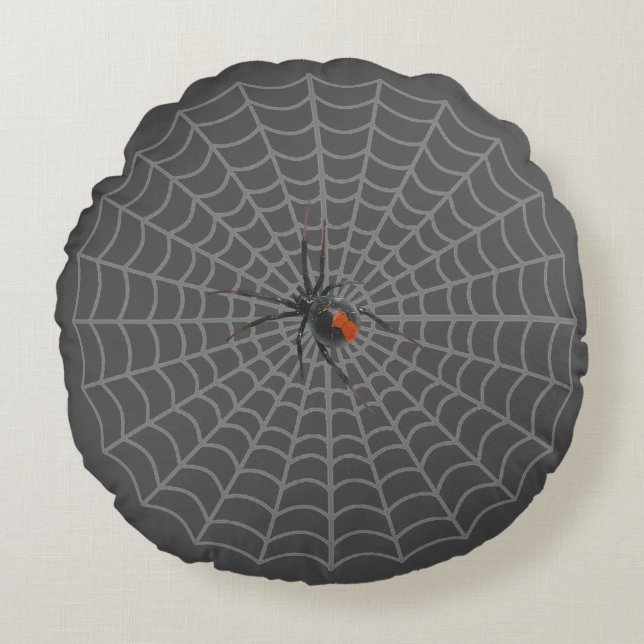 Coussins Ronds Veuve noire (Devant)