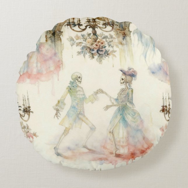 Coussins Ronds Victorian Skeleton Ballroom  (Devant)