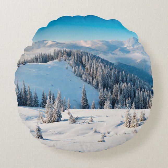 Coussins Ronds Vieux grunge texture en bois ou arrière - plan ave (Devant)