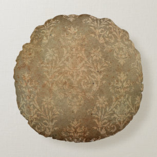 Coussins Ronds Vieux papier peint vintage. fond d'écran grunge,